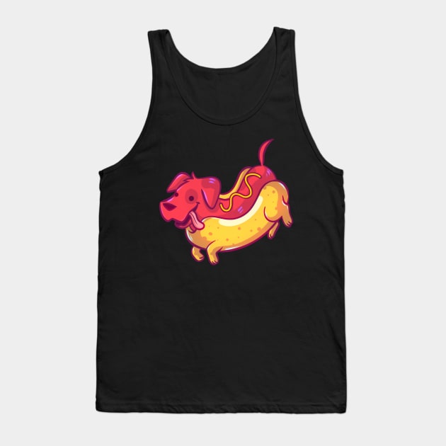 Hot Dog Tank Top by Claire Lin